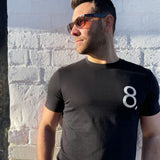 Black 8. T-shirt