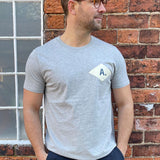 Heather Grey Vintage Flag T-shirt