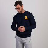 Regal Navy Letterman Sweatshirt