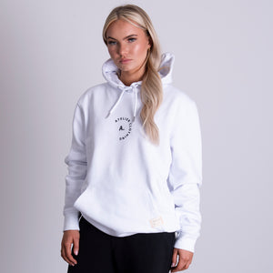 White Logo Hoodie